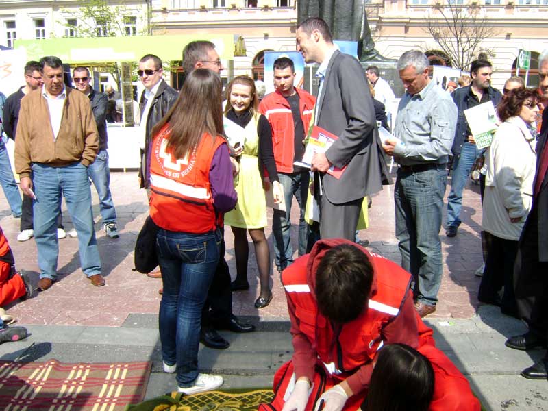 Obeležavanje Svetskog dana zdravlja Trg Slobode – Novi Sad, 8. april 2010. godine
